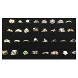 (32) Costume Jewelry Rings