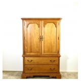 Centenial Oak Clothes Press Cabinet