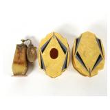(3) pc Art Deco Vanity Items