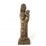Mid-Century Plaster Madonna and Child