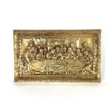 Embossed Gold Last Supper Plaque