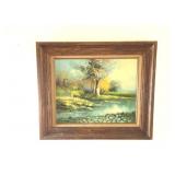 C. Lewin Painting on Canvas, Landscape