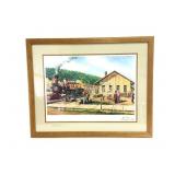 Robert Ernst Limited Edition Print 'Train Station