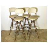 (4) MCM Cosco Bar/Counter Stools with Spider Legs