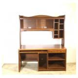 Riverside Computer Desk with Hutch Top
