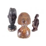 (3) Small African Wood Carvings
