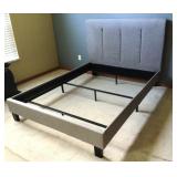 Bed with Upholstered Headboard