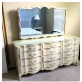 (3) pc White Provincial Bedroom Furniture
