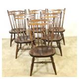 (6) Nichol's and Stone Dining Chairs