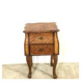 Wicker Weave Accent Table