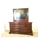 Kling Colonial Cherry Dresser with Mirror