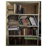 Shelf of books and shoes