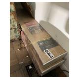 Three boxes of laminate flooring