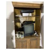 Corner cabinet and contents................