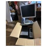 (2) computers, Laptop, monitor, and keyboard