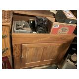 Wooden dry sink cabinet