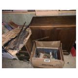 Books, cabinet, and more