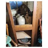 Cabinet, GI Joe, Jugs (As is) & more