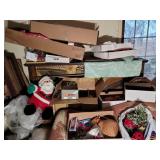 Boxes of misc christmas