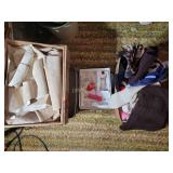 Hats, mittens, leather scraps and more