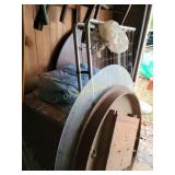 Table top, 2 wheel cart and more