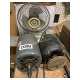 (2) Electric motors and fan