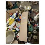 Cleaners, battery and contents