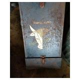 Charcoal hopper, oil lamp, small air compressor