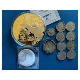 1oz Fine Silver Dollar, Silver Half Dollar & more