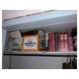 Shelf contents and floor