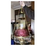 Red tinted hanging light