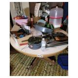 Kitchen Table and top contents