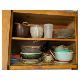 Tupperware, glassware, serving dishes