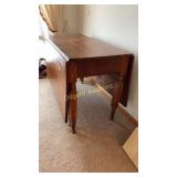Drop leaf table, 45.5"x61"