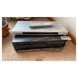 VHS and DVD player