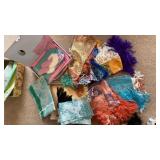 Oriental silk pieces