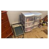 Massager, VHS tapes and carrier