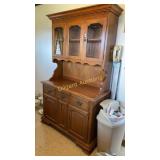 Hutch with glass doors on top