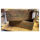Borden wood cheese boxes
