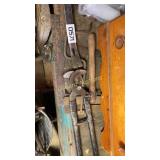 Square, pry bar, lopping shears