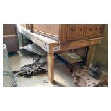 70.5"x34.5"x20.5" wood workbench