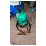 Sprayer and jumper cables