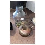 Large glass jar, kettle