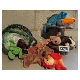 Beanie babies and shelf only