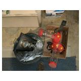 Hummingbird feeder & misc decor