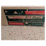 Sapphire metal Christmas tree, cookie sheets