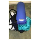Yoga mat and misc bags