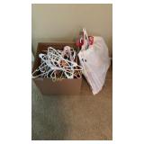 Large lot of plastic clothes hangars