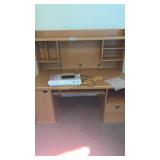 Wooden computer desk