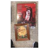 Michael Jordan poster and quote frame